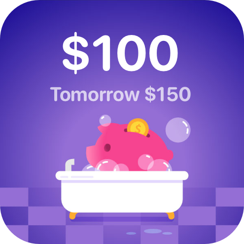 Widget: $100 today, tomorrow $150
